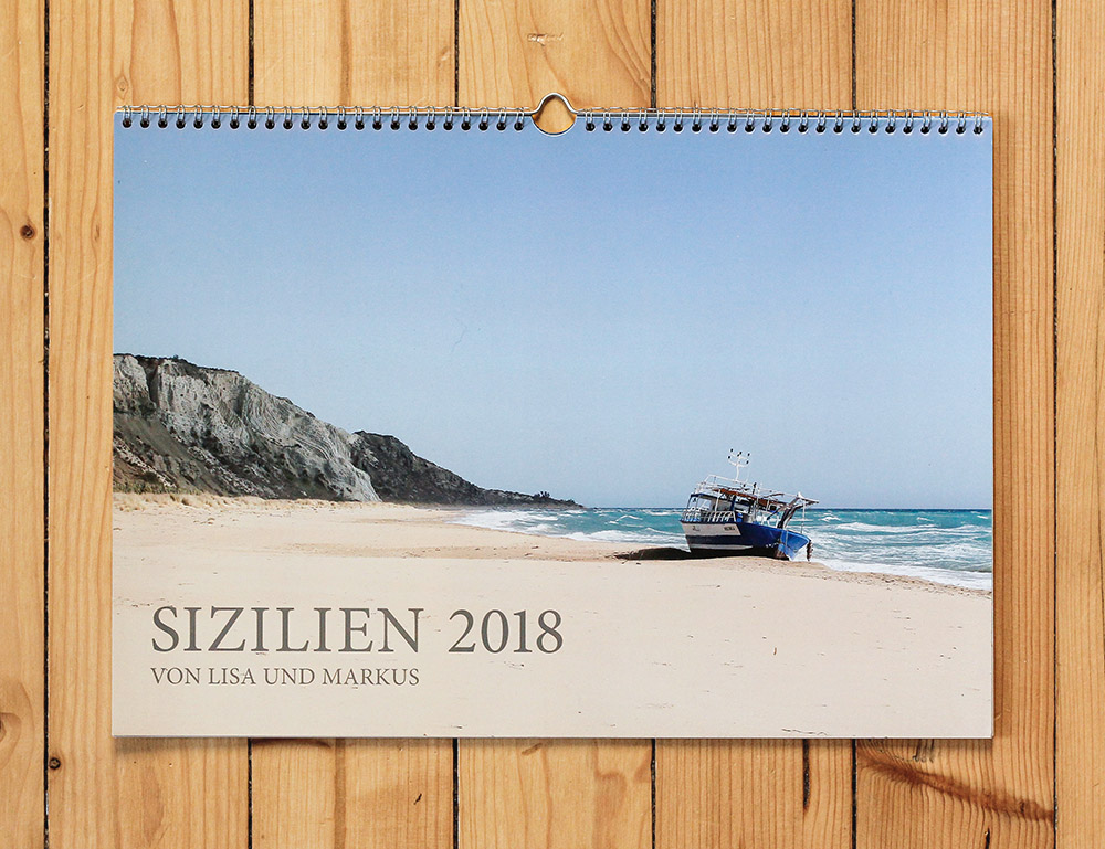 Cover Fotokalender Sizilien - Sizilien, Italien Landschaftsfotografie für einen Fotokalender von Fotograf und Kommunikationsdesigner Markus Wülbern