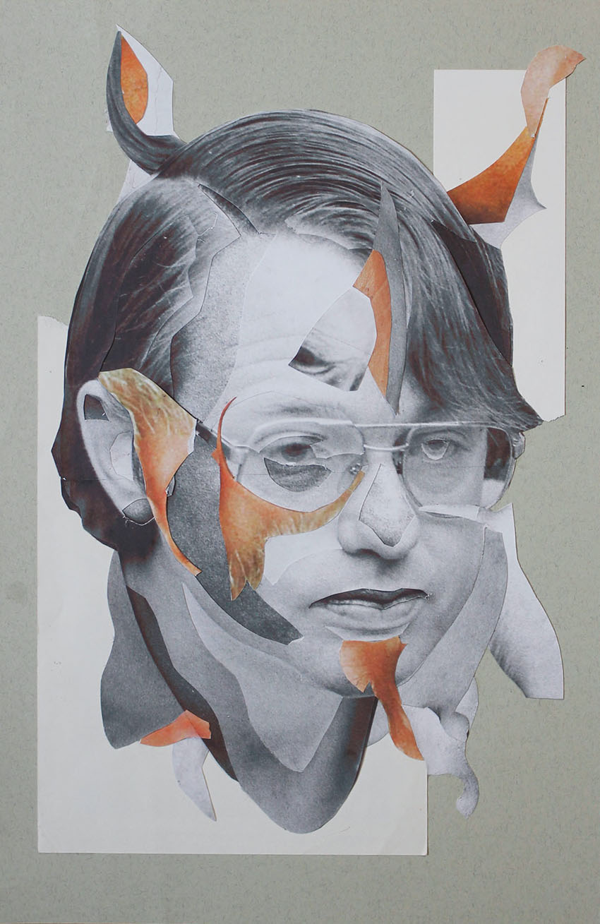 Cameron Hooker - abstrakte Formen und Farben Collagen Kunst mit berühmten Politikern und Persönlichkeiten vom Künstler Markus Wülbern